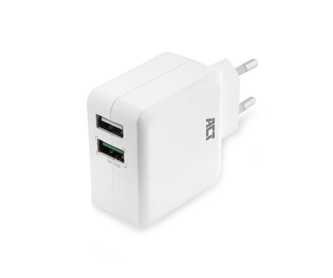 ACT 2-Poorts USB Lader 30W 